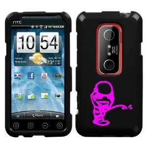  HTC EVO 3D PINK STORM PEEING ON A BLACK HARD CASE COVER 