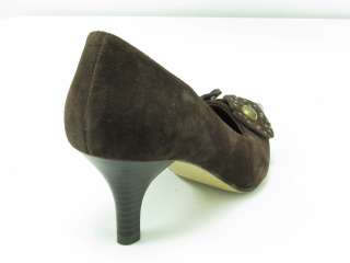 NEW ISAAC MIZRAHI WOMENS BROWN LEATHER HEELS SHOES SIZE VARIATIONS 
