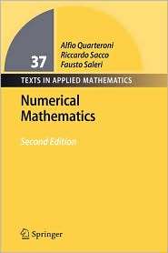 Numerical Mathematics, (3540346589), Alfio Quarteroni, Textbooks 