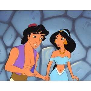  Aladdin (tv) Orig. Prod. Cel Aladdin & Jasmine