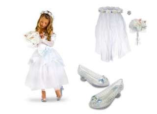  White Wedding Costume Dress Shoes Accessory Set veil 