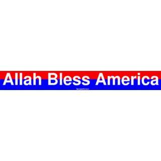  Allah Bless America MINIATURE Sticker Automotive