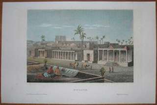 1859 Meyer print MURZUK OASIS, FEZZAN, LIBYA  