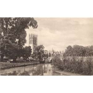   Postcard Magdalen College   Oxford University   Oxford England UK