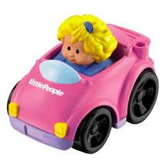 Fisher Price Little People WHEELIES Pink Sarahs Coupe Car New  