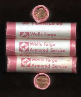 1981 P Lincoln Penny Roll Wells Fargo Armored OBW  