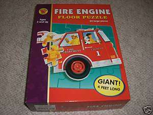 Giant Fire Engine Floor Puzzle 24 Piece Puzzle  