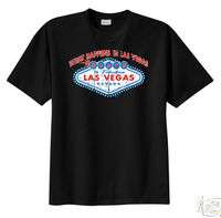 What Happens in Las Vegas Distressed Adult Tee T shirt  