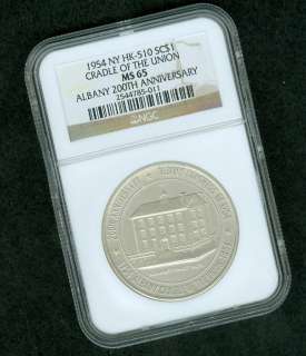 HK 510 SCD SILVER, CRADLE OF THE UNION NY NGC 65  