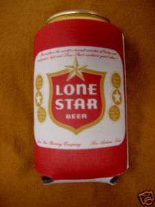 Lone Star Beer Can Coolie   Koozie   Set of 2   Red  