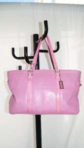 COACH 9237 large pink leather tote shopper diaper bag  
