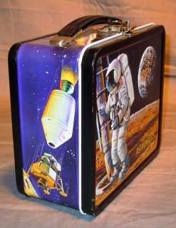 VINTAGE ALADDIN INDUSTRIES SPACE THE ASTRONAUTS MOON LUNCHBOX LUNCH 