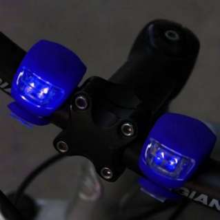 2Pcs Cycling Bike Bicycle Blue Silicone Beetle Frog Head Front Light 2 