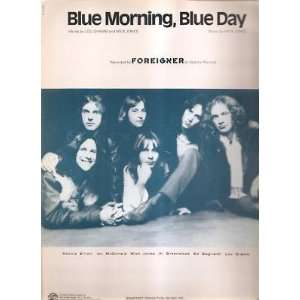  Sheet Music Blue Morning Blue Day Foreigner 163 