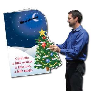 2x3 Giant Christmas Card (Die Cut Christmas Tree), W 