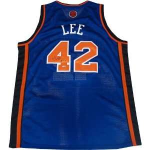  David Lee New York Knicks Autographed Authentic Away 