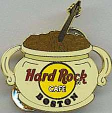 Hard Rock Cafe BOSTON 2007 City Core BEAN POT PIN #2 HRC Catalog 