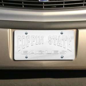  Coppin State Eagles Silver Mirrored License Plate 