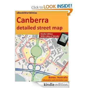 Map of Canberra (Australia) eBookWorldAtlas Team  Kindle 