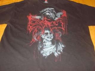 Dying Fetus Bleeding Christ Black T Shirt Size XL Disgorge Putrid Pile 