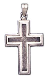 New 0.925 Sterling Silver Cross Christian Catholic Pendant Charm 