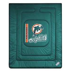 Miami Dolphins NFL Locker Room Collection Comforter (Full/Queen Size 