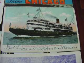 Lot of 10 VINTAGE CHICAGO ILLINOIS WGN Rialto Ft Dearborn SS 1910 