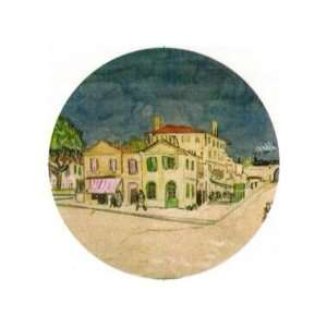    Van Goghs Yellow House Watercolour Big Pin 