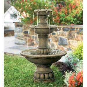   Outdoor Water Fountain with Adjustable Waterflow Patio, Lawn & Garden