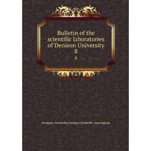   Denison Scientific Association Denison University Books