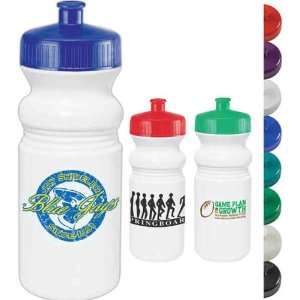  Water bottle with wide mouth design and accent colored leak 