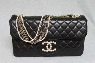 Amazing Chanel WESTMINSTER Pearl Lambskin Leather Bag New  