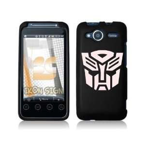 AUTOBOT Transformers   Cell Phone Graphic   1.25X 2.5 WHITE   Vinyl 