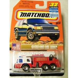  1999 Matchbox USA Cleveland Fire Truck #32 of 100 Toys 