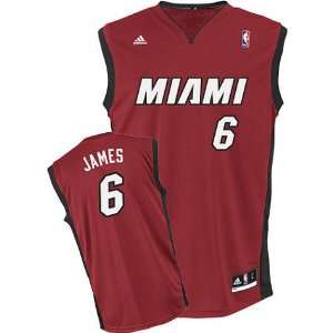  Youth Miami Heat #6 LeBron James Revolution 30 Replica 