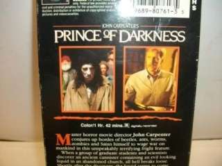   of Darkness OOP rare scary Horror VHS movie John Carpenter  