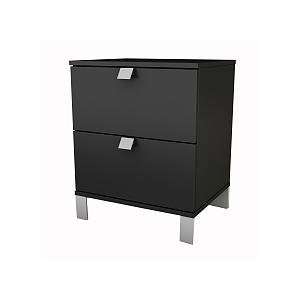  South Shore Spark Collection Night Stand, Pure Black
