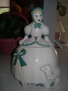Collectible Vintage Little Bo Peep Cookie Jar by Abingdon  
