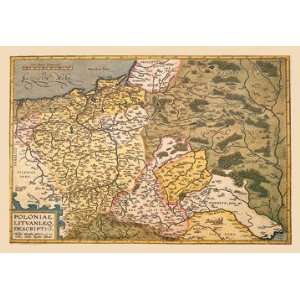 Map of Poland and Eastern Europe 20x30 poster 