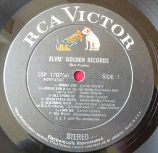 ELVIS golden records 1958 LP RCA TOP DOG Victor dg VG++  