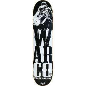  Warco Stacked Soldier Black / White Skateboard Deck 