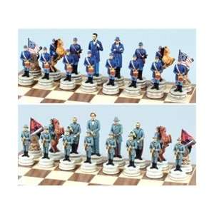  Civil War Chess Pieces King 3 1/4 Toys & Games