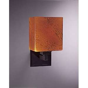 George Kovacs Amber Art Glass 11 3/4 High Wall Sconce