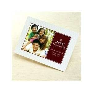  Tan Joy and Lace Holiday Photo Card Health & Personal 