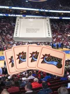 New NBA Philadelphia 76ers Leather Drink Coasters  