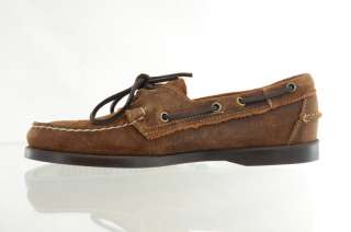 Sebago Mens Boat Shoes B72978 Docksides Waxy Camel Nubuck  