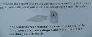 Wireless Baby Monitor Motion Sound Bedwetting Alarm B  