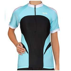  TYR Competitor Womens Cycling Jersey Tri Tops Sports 