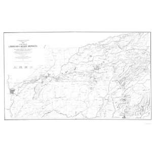   BETWEEN THE AMERICAN AND MIDDLE YUBA RIVERS CALIFORNIA (CA) 1873 MAP