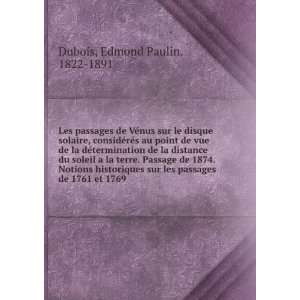   point de vue de la dÃ©termination de . Edmond Paulin Dubois Books